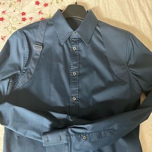 Alexander McQueen harness shirt slim fit